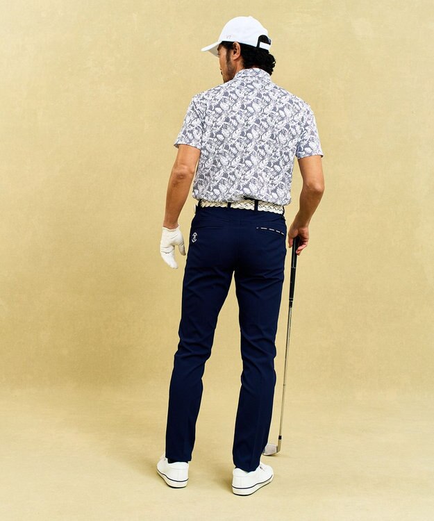 23区GOLF 着用動画あり【MEN】「TEXBRID」ストレッチテーパードパンツ ネイビー系