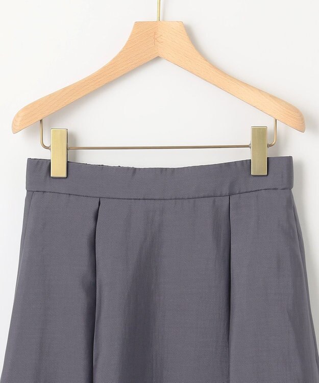 組曲 ラメオーガンジー スカート グレー系