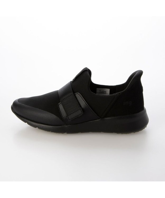 ing <ing>【レイン対応】ストレッチハンズフリースニーカー ブラック