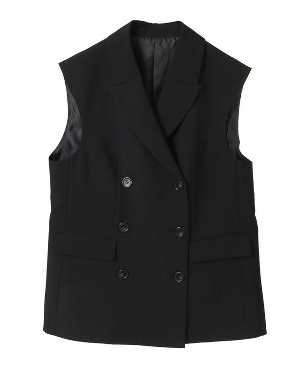 Green Parks テーラードベスト Black