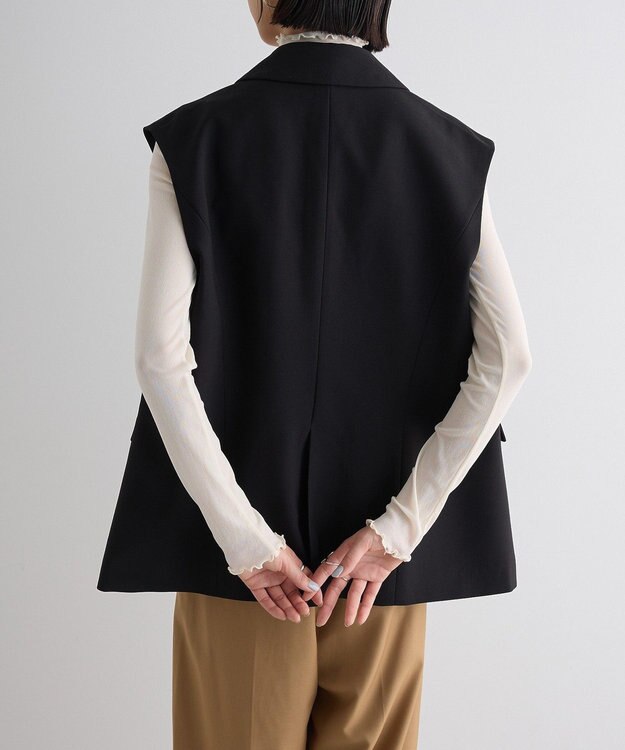 Green Parks テーラードベスト Black