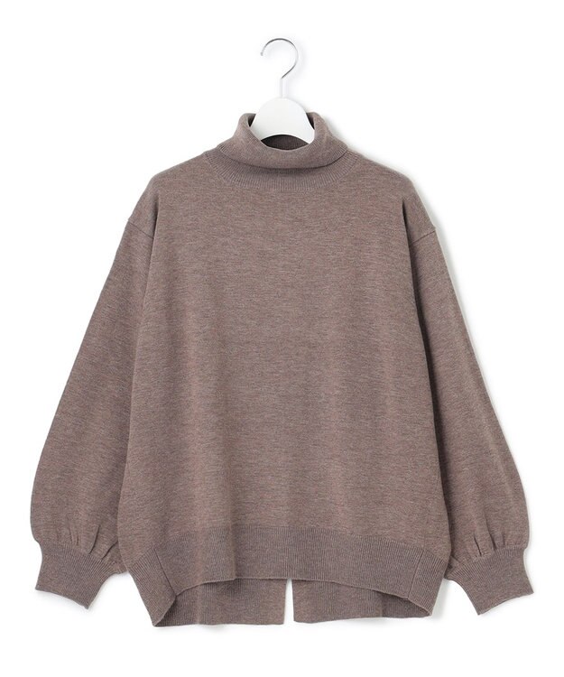 J.PRESS YORK STREET 【WOMEN】ANTI PILLING WOOL ロールネックニット ブラウン系