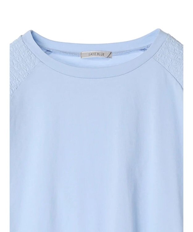 Green Parks 袖ポコポコドッキングカットプルオーバー Light Blue