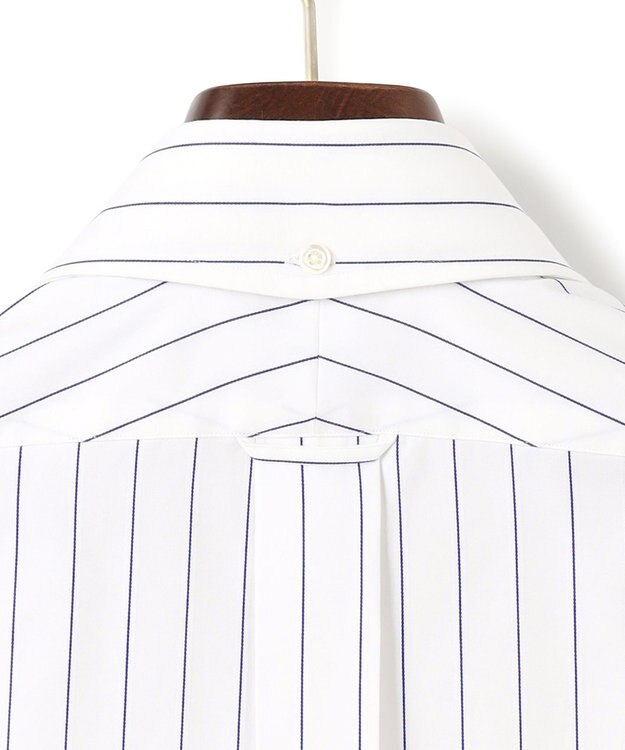 J.PRESS MEN 【PREMIUM PLEATS / 形態安定】スーピマコットンボールドストライプ ドレスシャツ / B.D. ネイビー系2