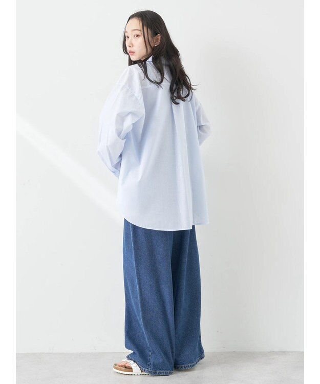 earth music&ecology ＴＲキュプラレギュラーシャツ Off White
