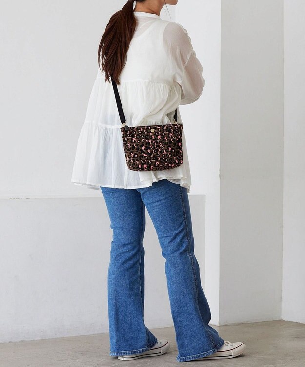 TOPKAPI 【TREASURE TOPKAPI】アニマルジャガード 2WAY ショルダーバッグ ブラウン