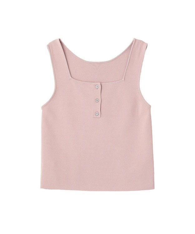 YECCA VECCA [UVカットマシンウォッシャブル]アンサンブルニット Pink