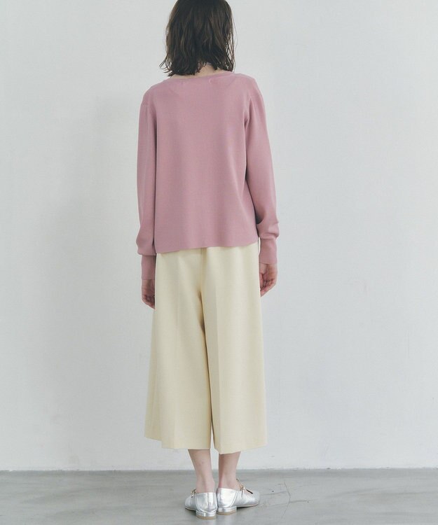 YECCA VECCA [UVカットマシンウォッシャブル]アンサンブルニット Pink