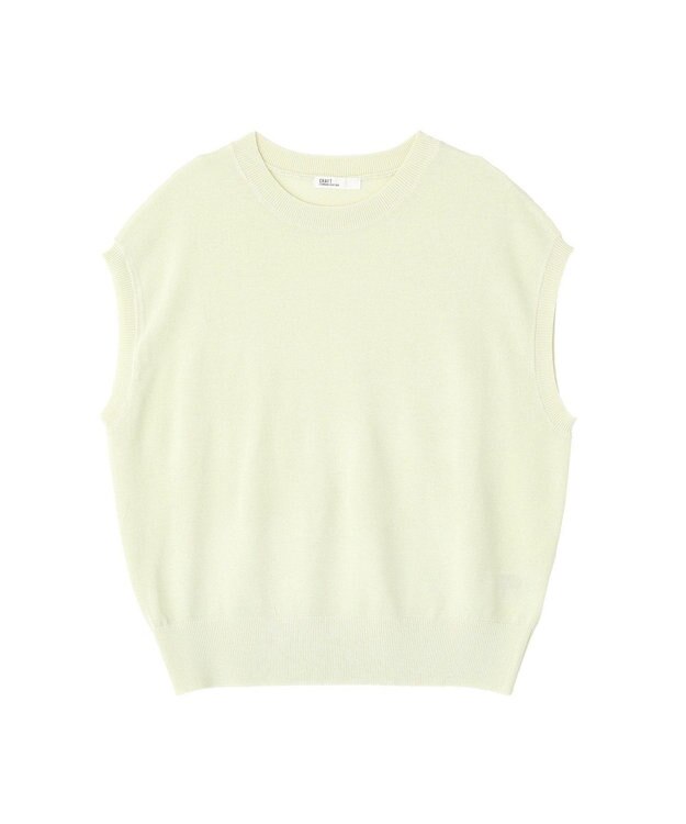 CRAFT STANDARD BOUTIQUE 【2点SET】ストール付きノースリーブニットプルオーバー Light Green