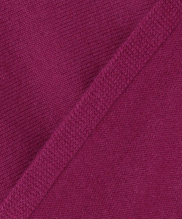 組曲 【加藤ローサさん着用】ウールカシミヤミックスボートネック ニット パープル系