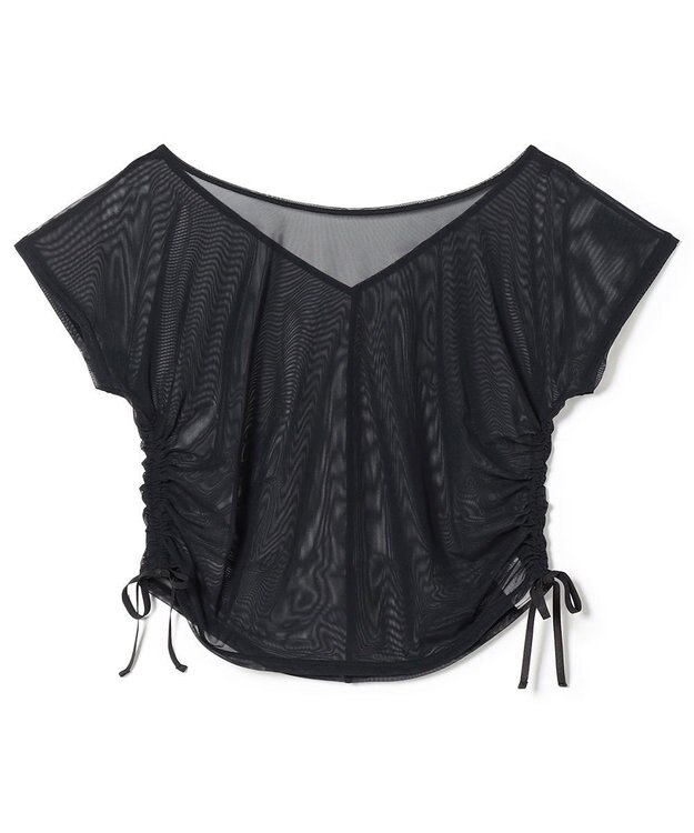 Chacott チュールトップ ブラック