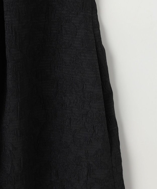 組曲 フラワーラメジャカード ジャンパースカート ブラック系