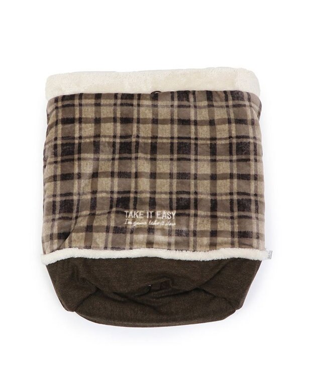 PET PARADISE ペットパラダイス 筒形寝袋 遠赤外線 《チェック柄》 42cm×70cm チェック柄