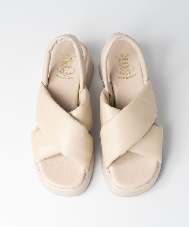 BONTRE 【BONTRE/ボントレ】パフィーストラップサンダル/40352-US アイボリー