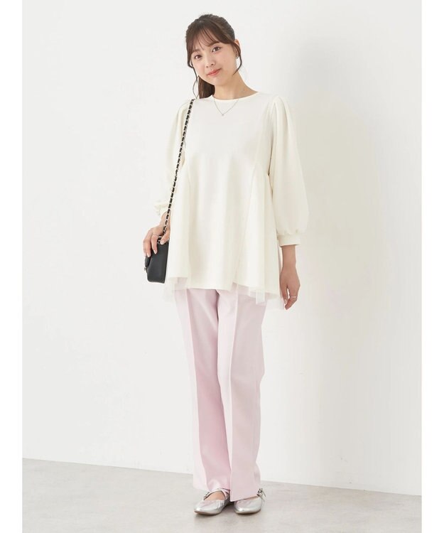 earth music&ecology サイドベンツパンツ Pink