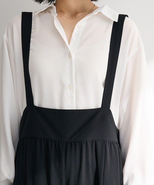 Green Parks スカーチョサロペット Black