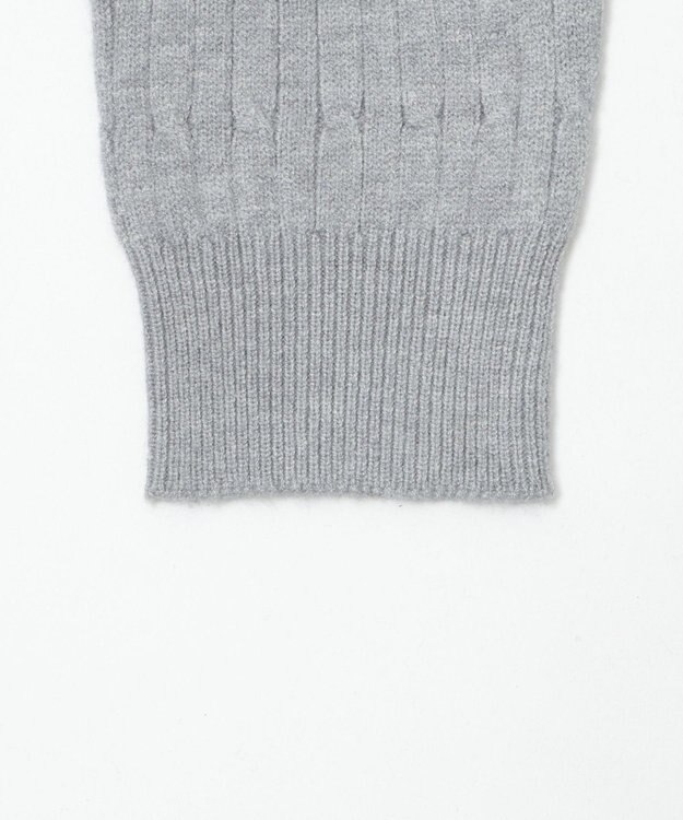 WEGO 【26年春新作】別注USPOLOケーブルニットカーデ グレー