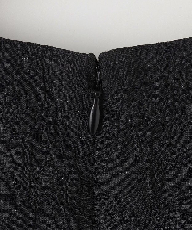 組曲 フラワーラメジャカード ジャンパースカート ブラック系