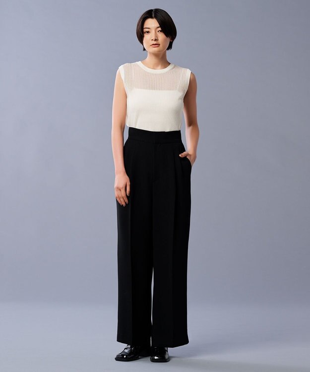 uncrave シアー リブ ノースリーブ ニット（uncrave STANDARD） オフ