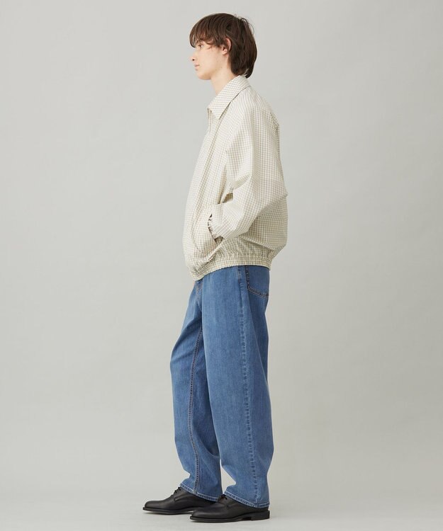 UNFILO MENS コットンライク ブルゾン ベージュチェック