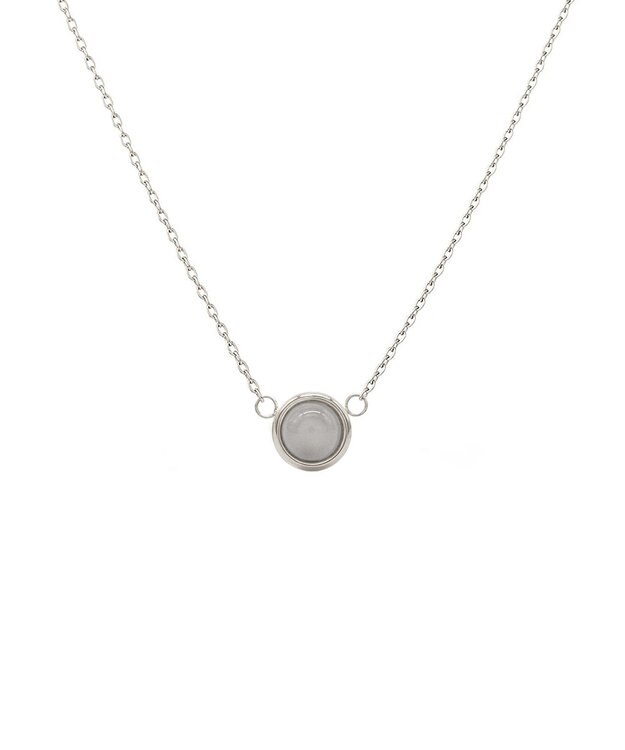 blancotokyo 【金属アレルギー対応】天然石ネックレス Piedra necklace SILVER×moonstone