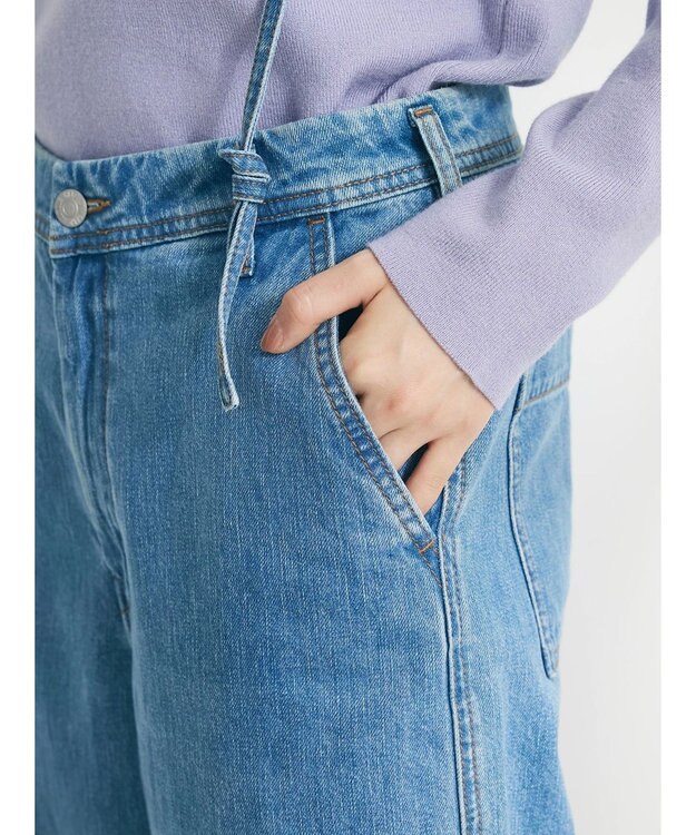 CRAFT STANDARD BOUTIQUE ２ｗａｙサロペットデニムパンツ Light Indigo