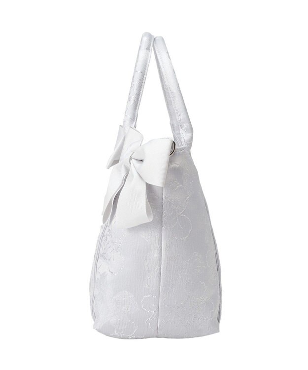 Maison de FLEUR ブルーマニアボリュームリボン２ＷａｙトートＭバッグ Light Blue
