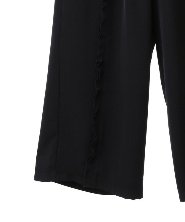 Green Parks ■ＥＳＣＡＲ　センターフリルワイドパンツ Black