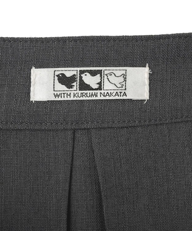 Green Parks ■ＷＩＴＨ　ＫＵＲＵＭＩ．Ｎ　プリーツミディスカート Charcoal Gray