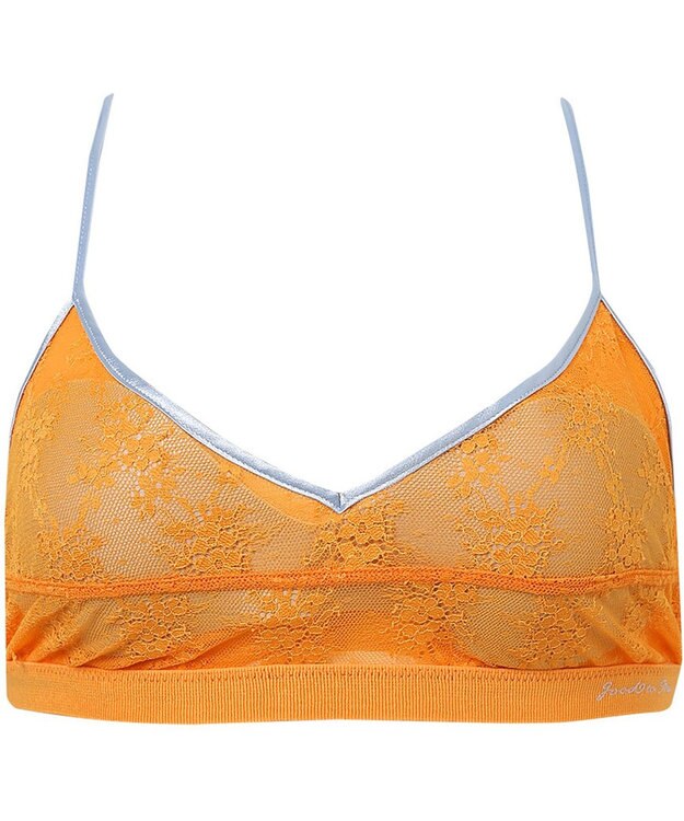 WACOAL [GOCOCi/ワコール] ノンワイヤーブラ ハーフトップ 【cooomy.(クーミー)】 ナチュラルなバストライン アウターとしても着用可 ブラトップ ゴコチ レディース CGG245 /ワコール オレンジ