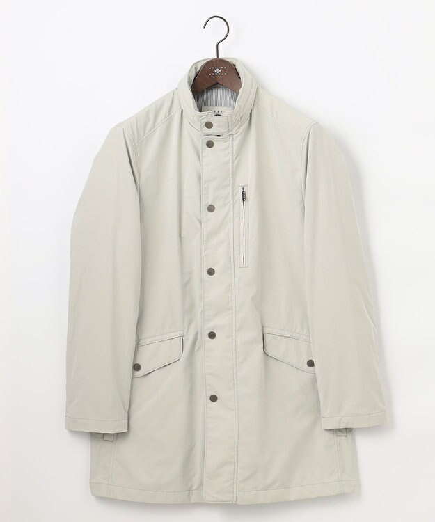 JOSEPH ABBOUD 【25SS・7ポケット/軽量/ECO撥水/インフード】ライトマイクロリップピーチ コート アイボリー系