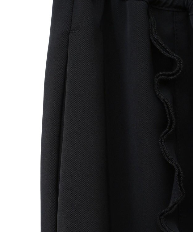 Green Parks ■ＥＳＣＡＲ　センターフリルワイドパンツ Black