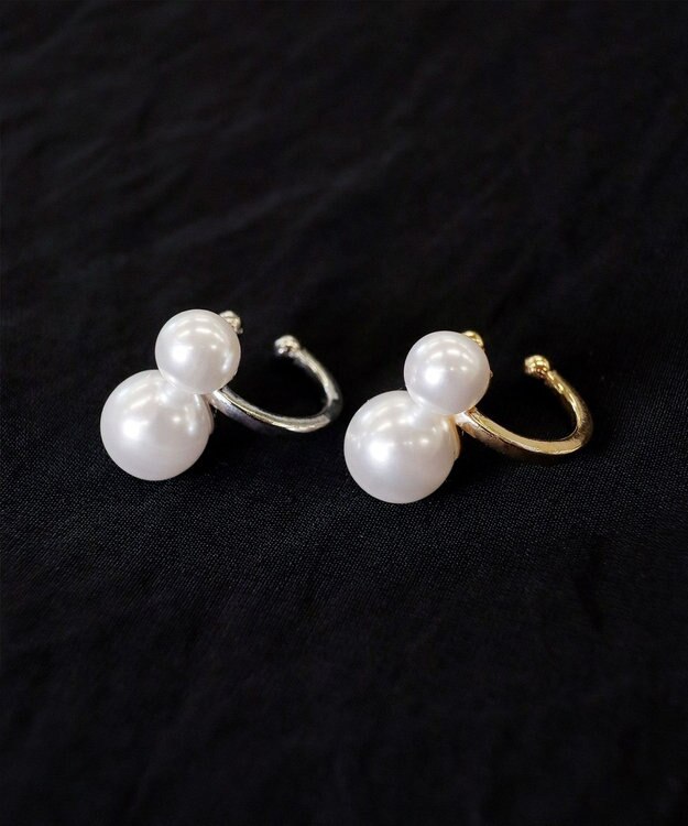 Tiaclasse 【選べる2種類】パールイヤーカフ シルバーＡ