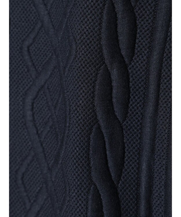 CRAFT STANDARD BOUTIQUE ケーブル柄カットカーディガン1 Navy