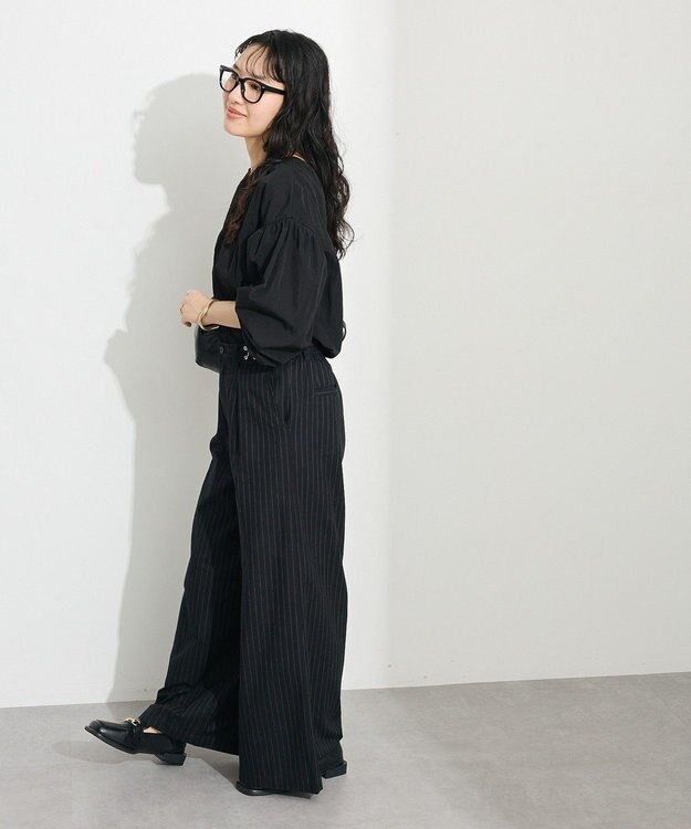 CRAFT STANDARD BOUTIQUE ボリュームスリーブブラウス Black