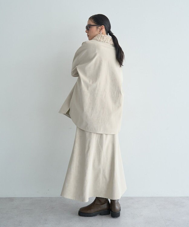 YECCA VECCA レザーライクマーメイドスカート Black