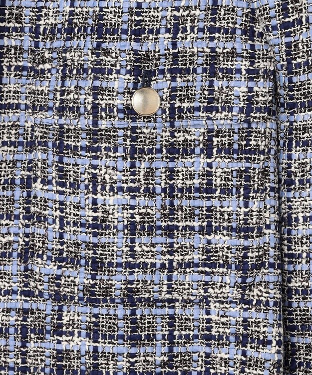 J.PRESS LADIES L ファニーツイード ジャケット ネイビー系