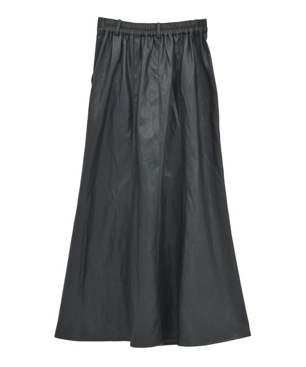 YECCA VECCA レザーライクマーメイドスカート Black