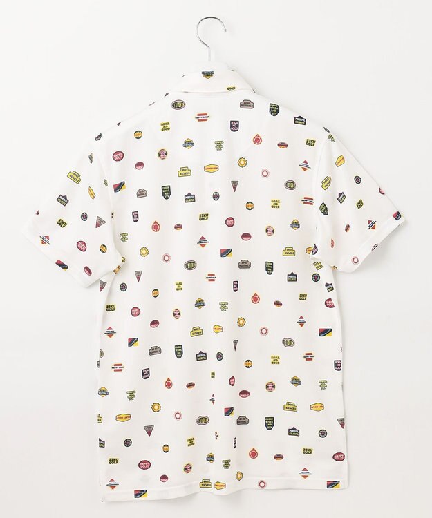 23区GOLF 【MEN】【UVケア/吸水速乾】マルチステッカープリント ポロシャツ ホワイト系5