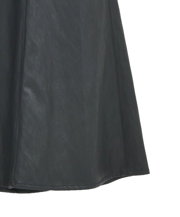 YECCA VECCA レザーライクマーメイドスカート Black