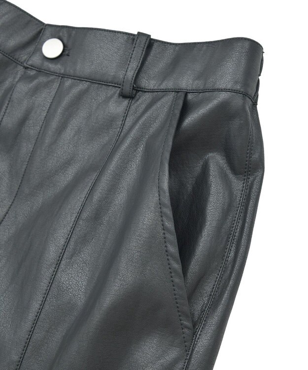 YECCA VECCA レザーライクマーメイドスカート Black