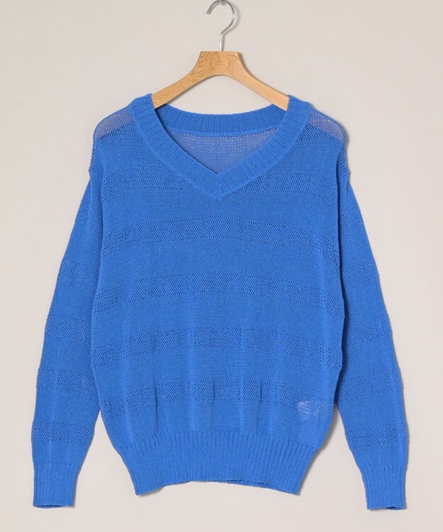 ONWARD Reuse Park 【組曲】ニット春夏 ブルー