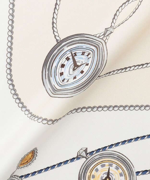 J.PRESS LADIES Traditional print  スクエア スカーフ キャメル系