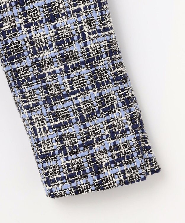 J.PRESS LADIES L ファニーツイード ジャケット ネイビー系