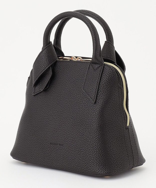LA BAGAGERIE 【maison vert】 【超軽量/多収納】リボンハンドル2WAYバッグ ブラック