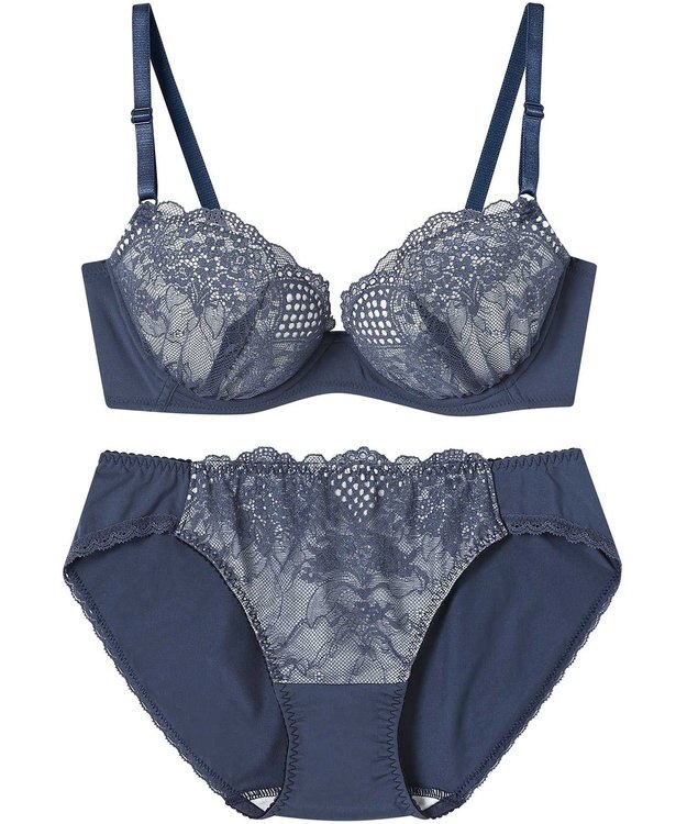 une nana cool 【WEB限定】ブラ＆ショーツセット ダークネイビー