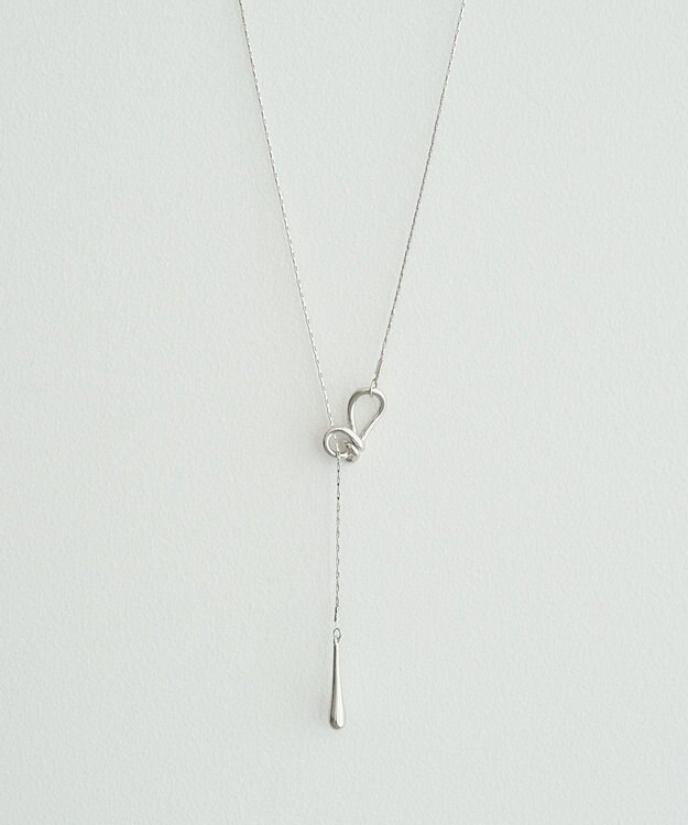 earth music&ecology ニュアンスノットラリエット Silver