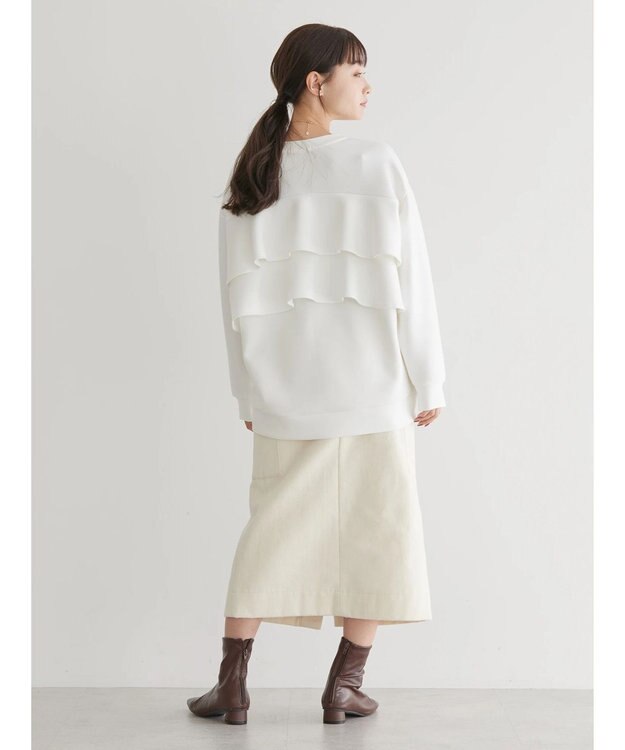 AMERICAN HOLIC バックフリルポンチプルオーバー Off White