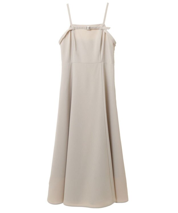 earth music&ecology 胸元ベルトキャミワンピース Ecru