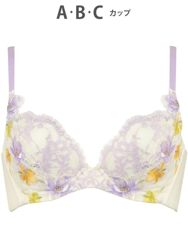 WACOAL 【ハグするブラ】 ブラジャー 体温を感知してカラダになじむ 谷間メイク 脇・背中すっきり レディース BRB498 /ワコール クリーム